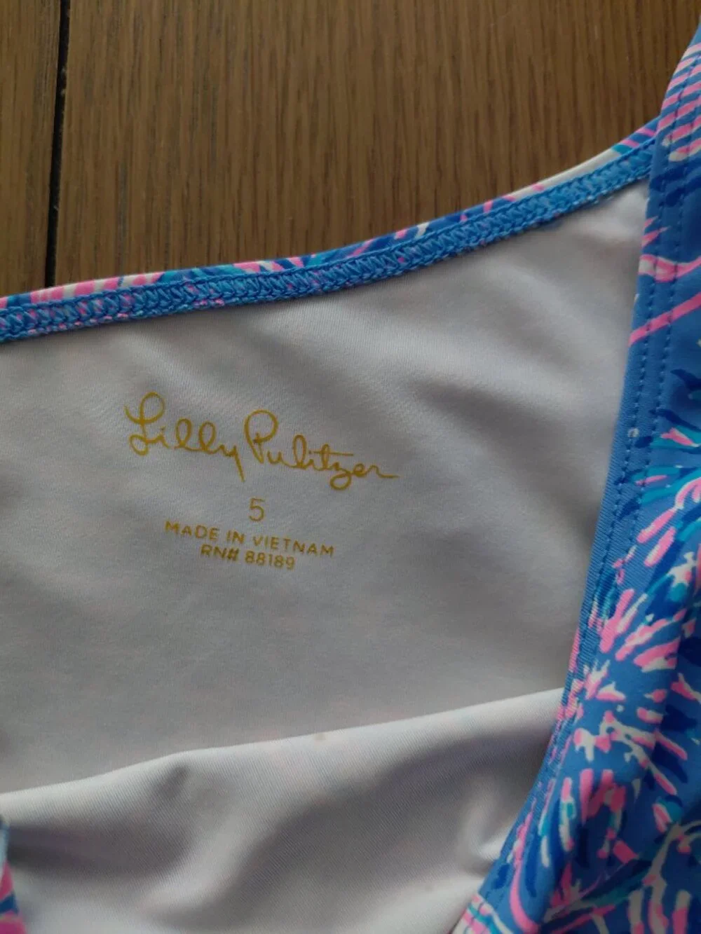 Lily Pulitzer Girls One Piece Swimsuit Size 5
